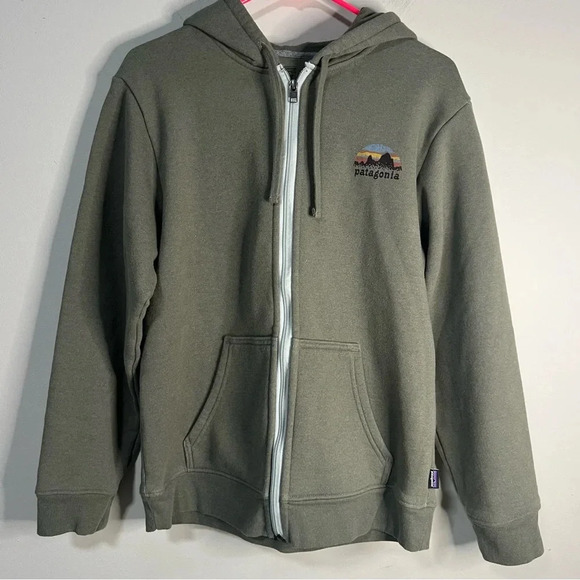 Patagonia Unisex Skyline Stencil Uprisal Hoodie Mens small Women’s Medium - Picture 7 of 9